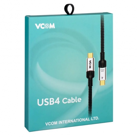 Кабель VCOM USB4 TypeC(M)-TypeC(M), PD 240W, 2м (CU560-2M) - фото 2