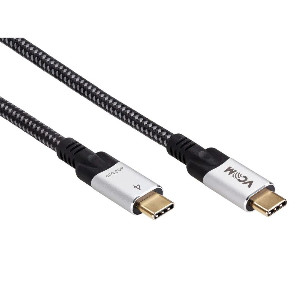 Кабель VCOM USB4 TypeC(M)-TypeC(M), PD 240W, 2м (CU560-2M)