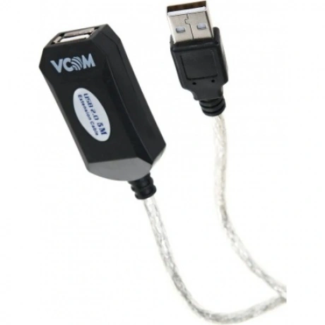 Кабель VCOM USB2.0-repeater, Am-Af 5м (VUS7049-5M)