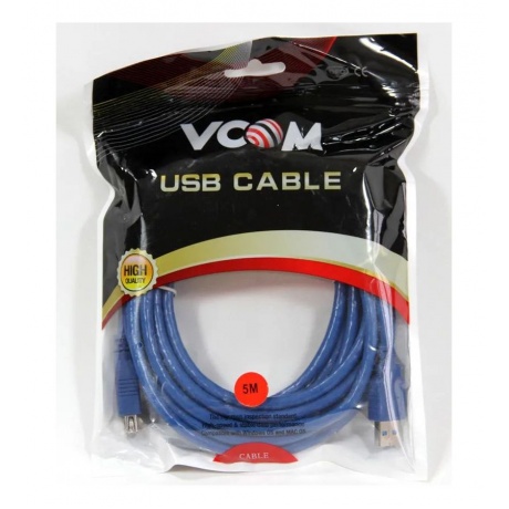 Кабель VCOM USB3.0 Am-Af 5m (VUS7065-5M) - фото 2