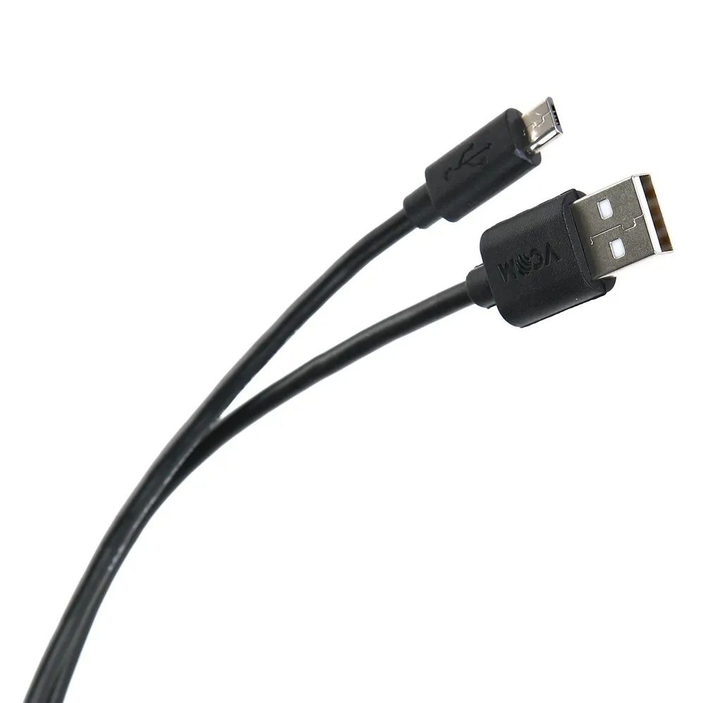 Кабель VCOM USB2.0 Am - micro-B 5P, 1.5м , черный (VUS6945-1.5M) кабель usb type c usb 3 0 2м vcom telecom tc403m 2m круглый серый