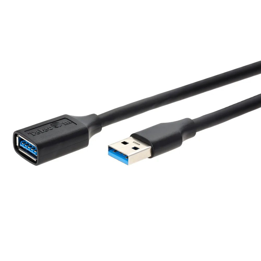 цена Кабель Telecom USB3.0 Am-Af 3m Telecom черный (TUS708-3M)