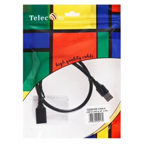 Кабель Telecom USB3.0 Am-Af 1.8m черный (TUS708-1.8M) - фото 5