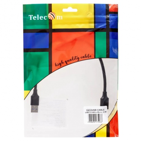 Кабель Telecom USB3.0 Am-MicroBm 0.3m Telecom (TUS712-0.3M) - фото 2
