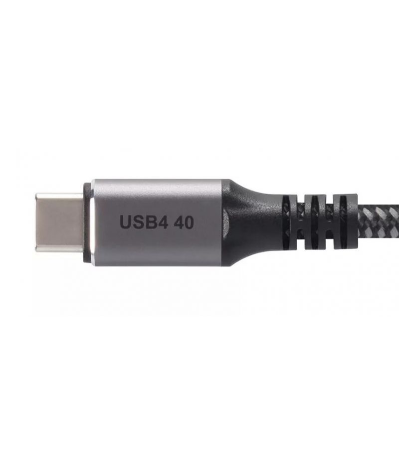 Кабель Telecom USB4 TypeCM/CM, PD 240W, медь 2м (TUS840-2M) кабель usb4 type c на type c thunderbolt 3 pd 100вт 1 5 метра