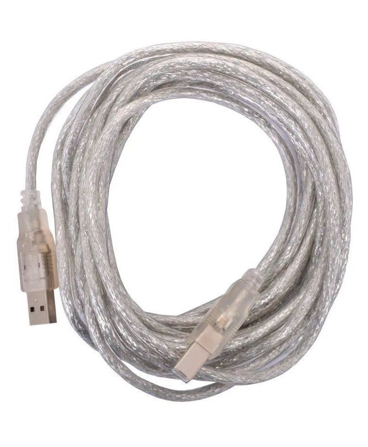 Кабель Telecom USB2.0 AM/BM 5m (VUS6900T-5M) кабель audio 3 5mm to 3rca 1 5m telecom tav4545 1 5m