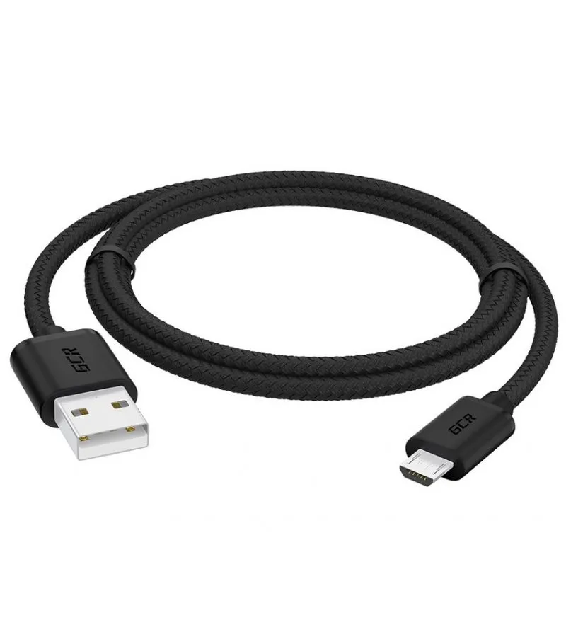 Кабель GreenConnect 0.5m MicroUSB, черный нейлон (GCR-54084) - фото 2