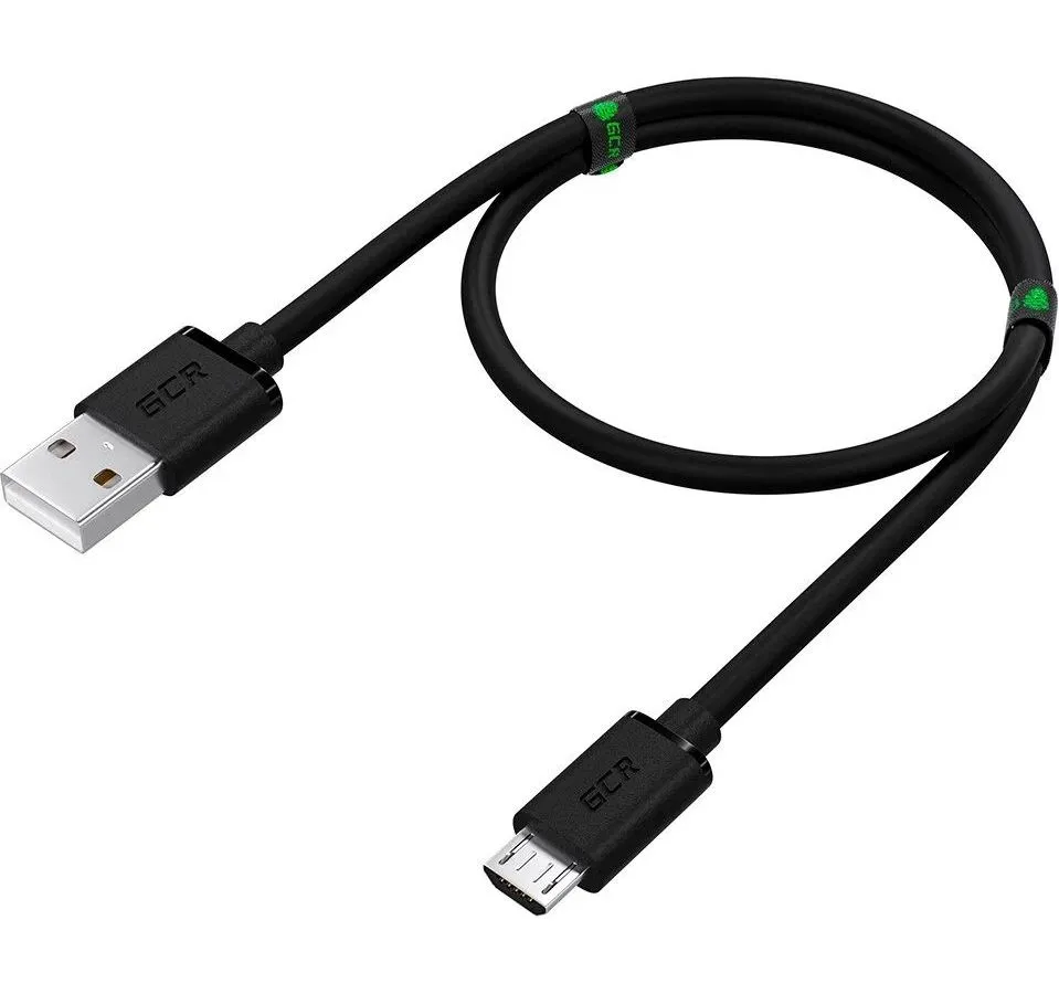 Кабель GreenConnect 1.0m MicroUSB, черный (GCR-53606) - фото 2