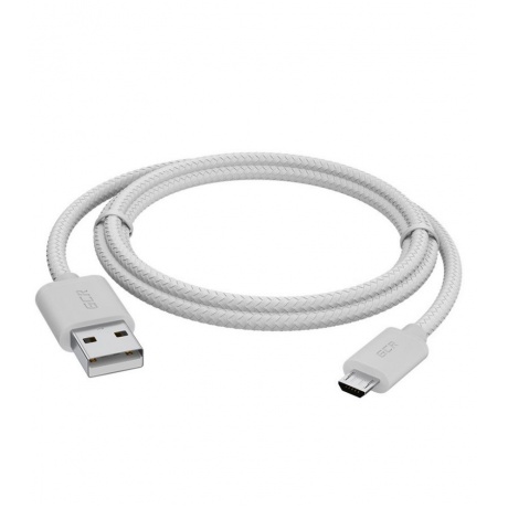 Кабель GreenConnect 1.0m MicroUSB, белый нейлон (GCR-54082) - фото 2