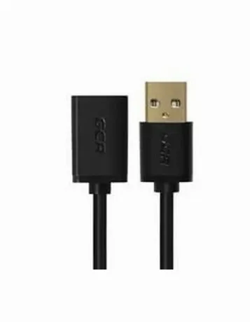 Кабель Greenconnect 0.3m USB 2.0, AM/AF, черный (GCR-UEC6M-BB2S-...
