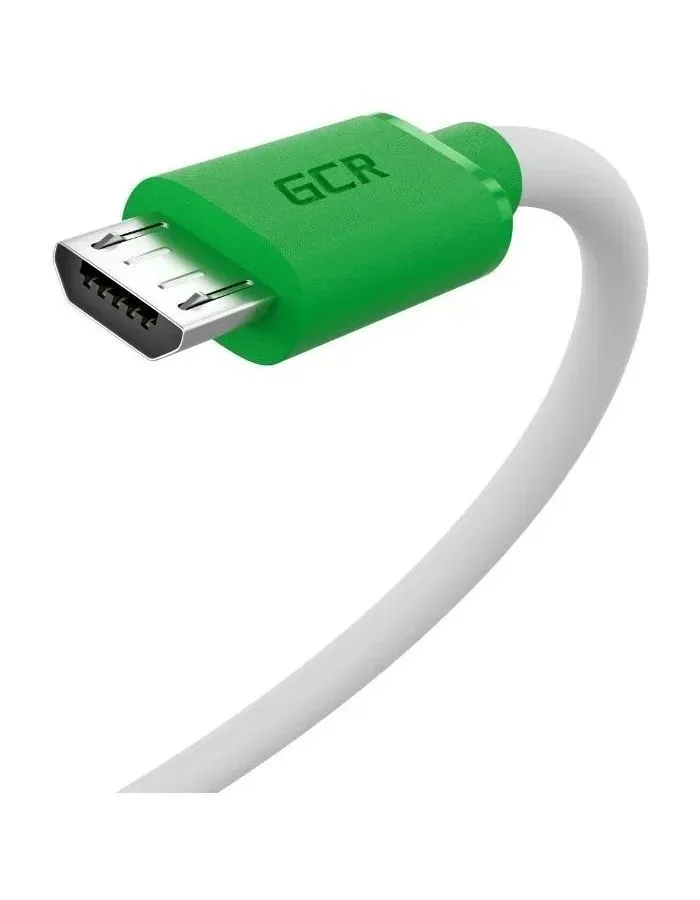 Кабель GreenConnect 0.15m MicroUSB, белый TPE (GCR-53285) - фото 3