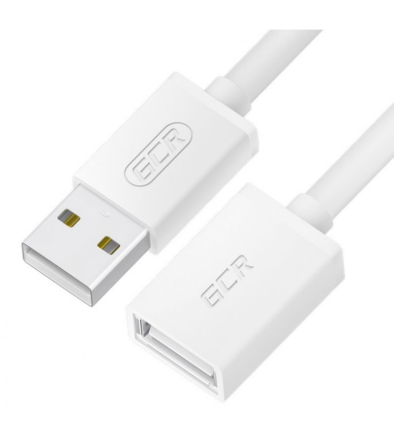 Кабель GreenConnect 0.3m USB 2.0 AM/AF, белый (GCR-55059) 55059