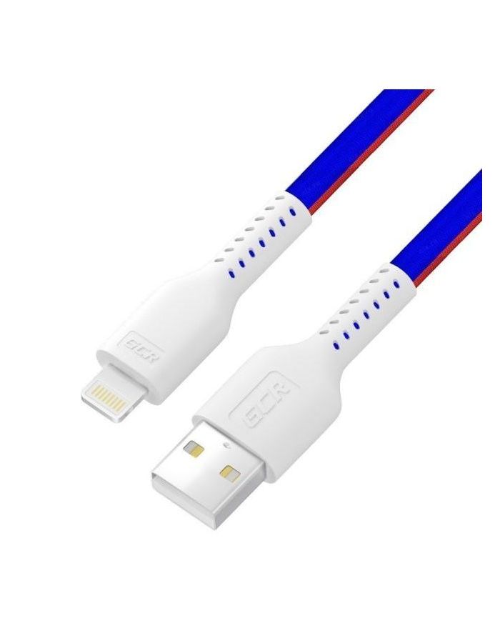 Кабель GreenConnect 1.0m USB AM/Lightning, белый (GCR-54975) кабель greenconnect 0 5m microusb черный нейлон gcr 54084