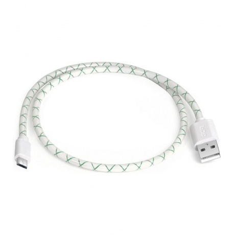 Кабель Greenconnect 2A 1.5m USB 2.0, AM/microB 5pin, бело-зеленый (GCR-UA9MCB3-BD-1.5m) - фото 2