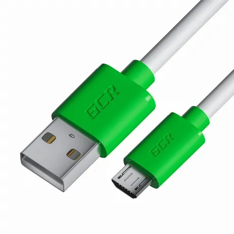 Кабель GreenConnect 2.0m MicroUSB, белый (GCR-53228)