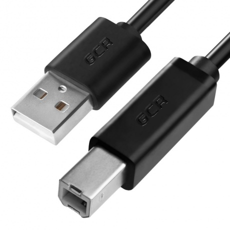 

Кабель GreenConnect 0.5m USB 2.0, AM/BM, черный (GCR-51563)