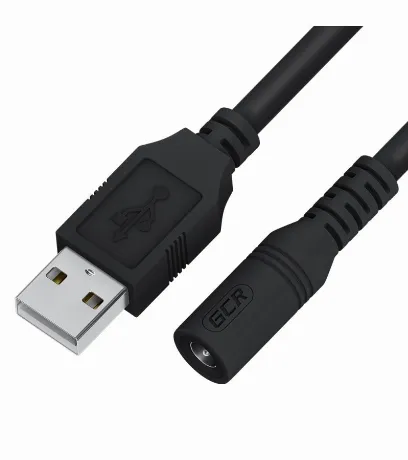 Кабель GreenConnect 1.0m USB AM / DC Jack 5.5х2.1 mm, M/F (GCR-5...