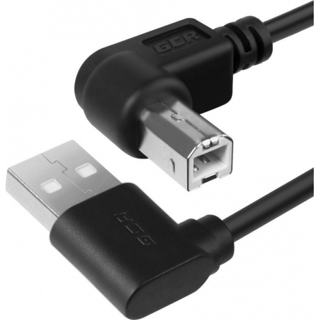 Кабель Greenconnect 0.5m USB 2.0, AM/BM, черный (GCR-AUPC5AM-BB2S-0.5m) - фото 1