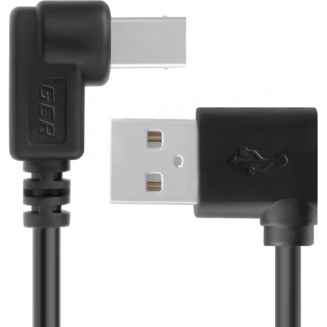 Кабель Greenconnect 0.5m USB 2.0, AM/BM, черный (GCR-AUPC5AM-BB2S-0.5m) - фото 2