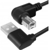 Кабель Greenconnect 0.5m USB 2.0, AM/BM, черный (GCR-AUPC5AM-BB2...