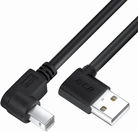 Кабель GreenConnect 1.0m USB 2.0, AM/BM, черный (GCR-52515)