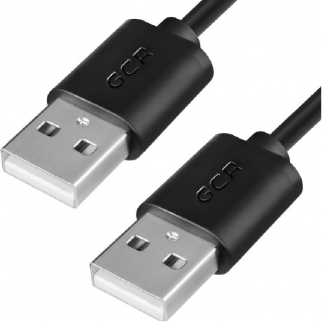 Кабель GreenConnect 0.3m USB 2.0, AM/AM, черный (GCR-UM5M-BB2S-0.3m)