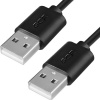 Кабель GreenConnect 0.3m USB 2.0, AM/AM, черный (GCR-UM5M-BB2S-0...