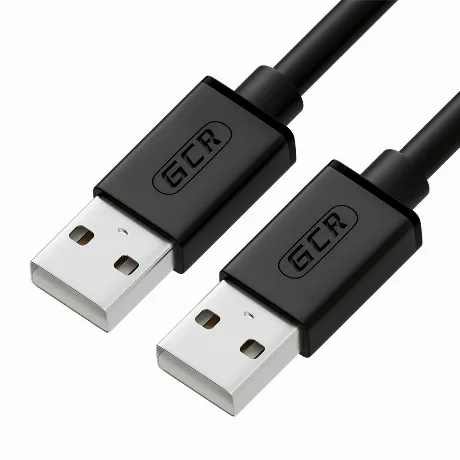 Кабель Greenconnect 0.3m USB 2.0, AM/AM, черный (GCR-UM2M-BB2S-0...