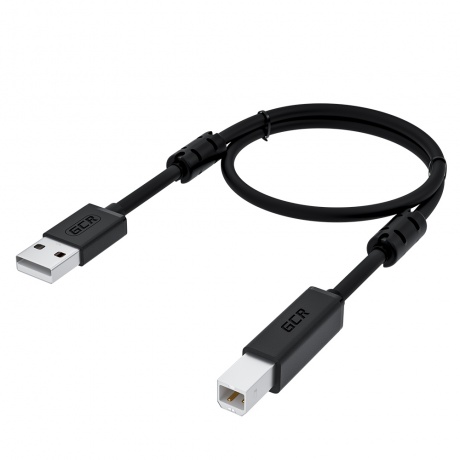 Кабель GreenConnect PROF 2.0m USB 2.0, AM/BM, черный (GCR-52423) - фото 3