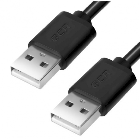 Кабель Greenconnect 1.0m USB 2.0, AM/AM, черный (GCR-UM5M-BB2S-1.0m) - фото 1