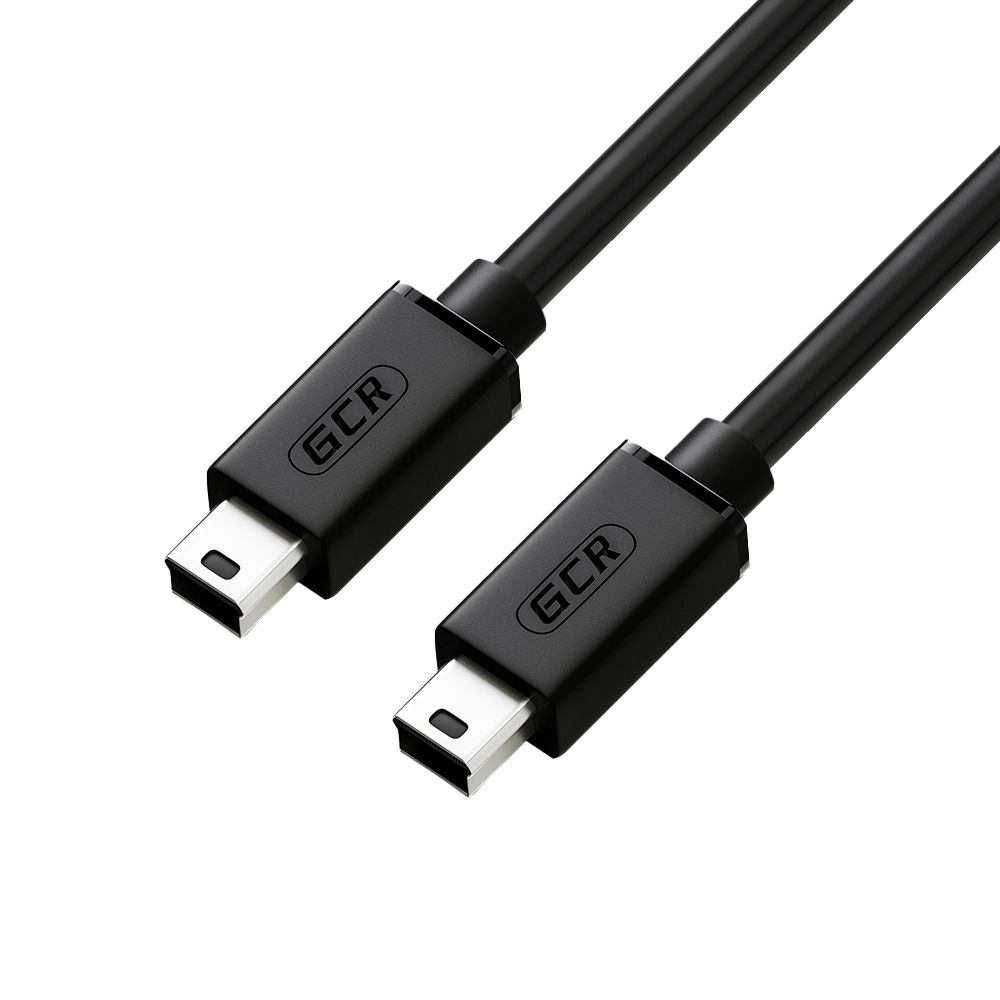 Кабель Greenconnect 0.2m USB 2.0, MiniUSB, черный (GCR-50817) кабель питания mini usb для скрытой установки ibox 24h parking monitoring cord s10 для видеорегистраторов