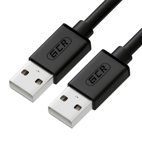 Кабель Greenconnect 1.0m USB 2.0, AM/AM, черный (GCR-UM2M-BB2S-1.0m) - фото 1