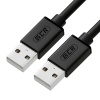 Кабель Greenconnect 1.0m USB 2.0, AM/AM, черный (GCR-UM2M-BB2S-1...