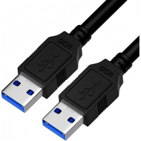 Кабель GreenConnect USB 3.0, 1.0m, AM/AM, черный (GCR-52203)