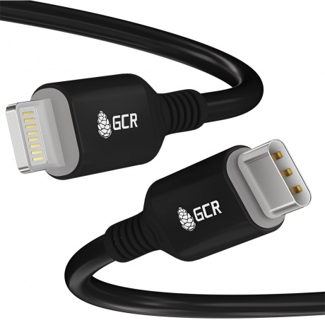 

Кабель GreenConnect PREMIUM 0.5m TypeC/Lightning MFI POWER DELIVERY 18 W, черный силикон (GCR-53536)
