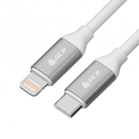 

Кабель GreenConnect 0.5m TypeC/Lightning MFI POWER DELIVERY 18 W, белый силикон (GCR-52359)