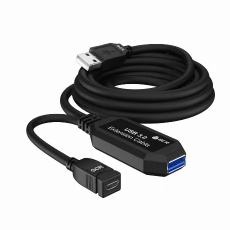 Кабель Greenconnect 5.0m USB 3.0, AM/AF, черный (GCR-51927)