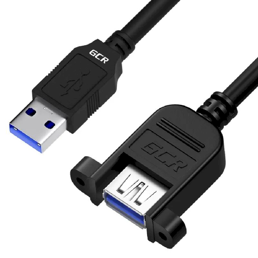 Кабель GreenConnect 3.0m USB 3.0, AM/AF, черный (GCR-54570) фото