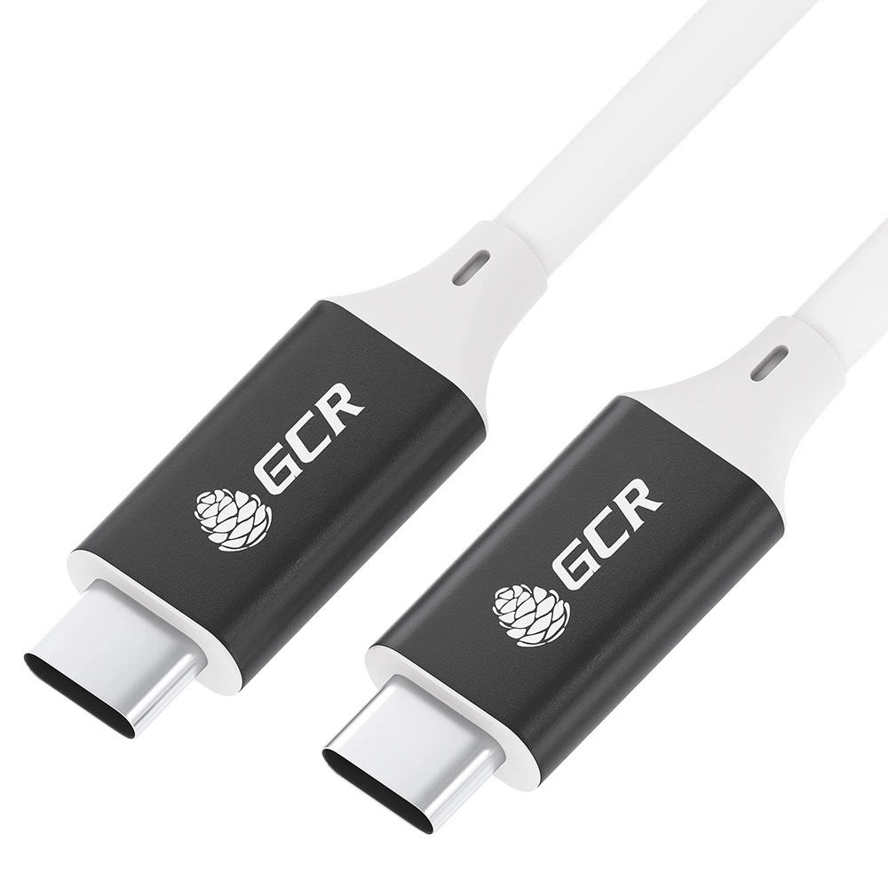 Кабель GreenConnect USB 3.1 Type C-С, 2.0m белый, 100W 5A, белый (GCR-50867)
