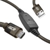 Кабель GreenConnect 10.0m USB 2.0, AM/microB, черно-прозрачный (...