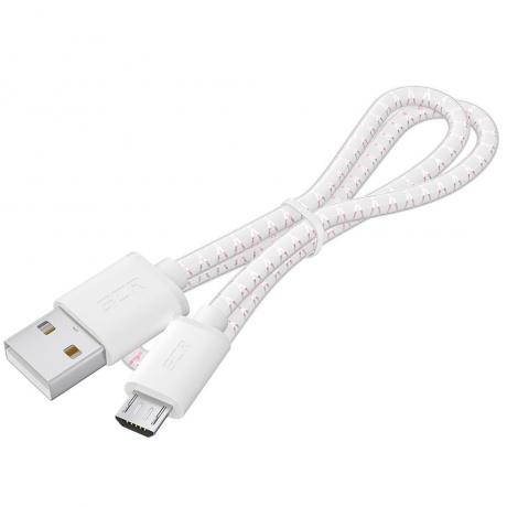 Кабель GreenConnect 1.0m MicroUSB, бело-розовый (GCR-54450) - фото 2