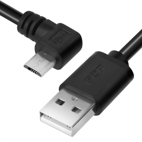 Кабель Greenconnect 0.75m USB 2.0, AM/microB 5pin, черный (GCR-UA8AMCB6-BB2S-0.75m) - фото 1