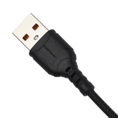 Кабель GoPower GP05-3в1, USB(m)-Type-C/Lightning/microUSB черный (00-00022795) - фото 3