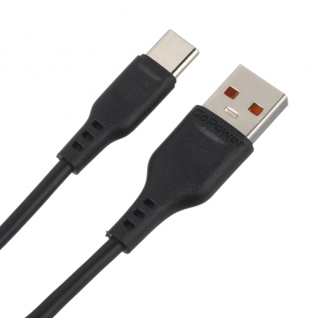 Кабель GoPower GP01T USB (m)-Type-C (m) 1.0м 2.4A черный (00-00018566) - фото 3