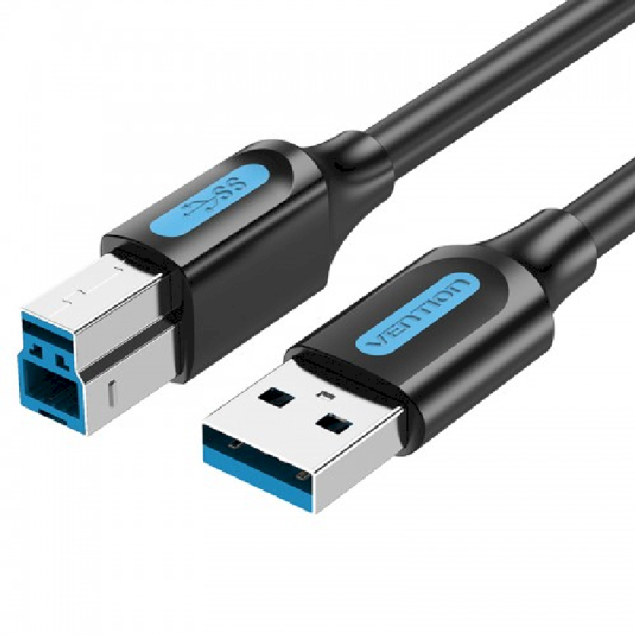 Кабель Vention USB 3.0 AM/BM - 1м (COOBF) кабель интерфейсный sas lsi cbl sff8643 10m lsi00405