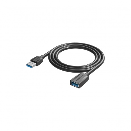 Кабель Vention USB 3.0 AM/AF - 1м Black Edition (VAS-A45-B100) - фото 2
