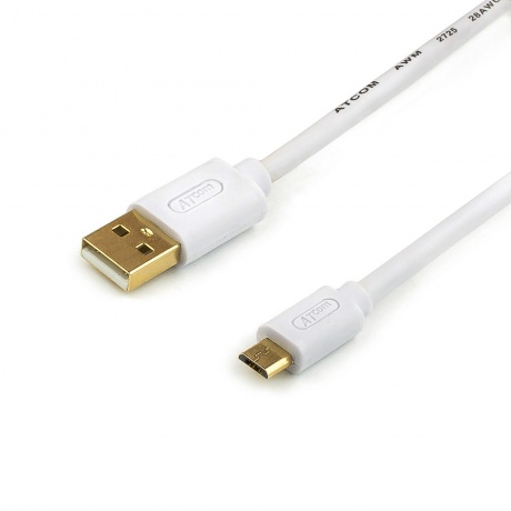 Кабель Atcom 1.8m USB(Am) - microUSB (AT9073) - фото 1