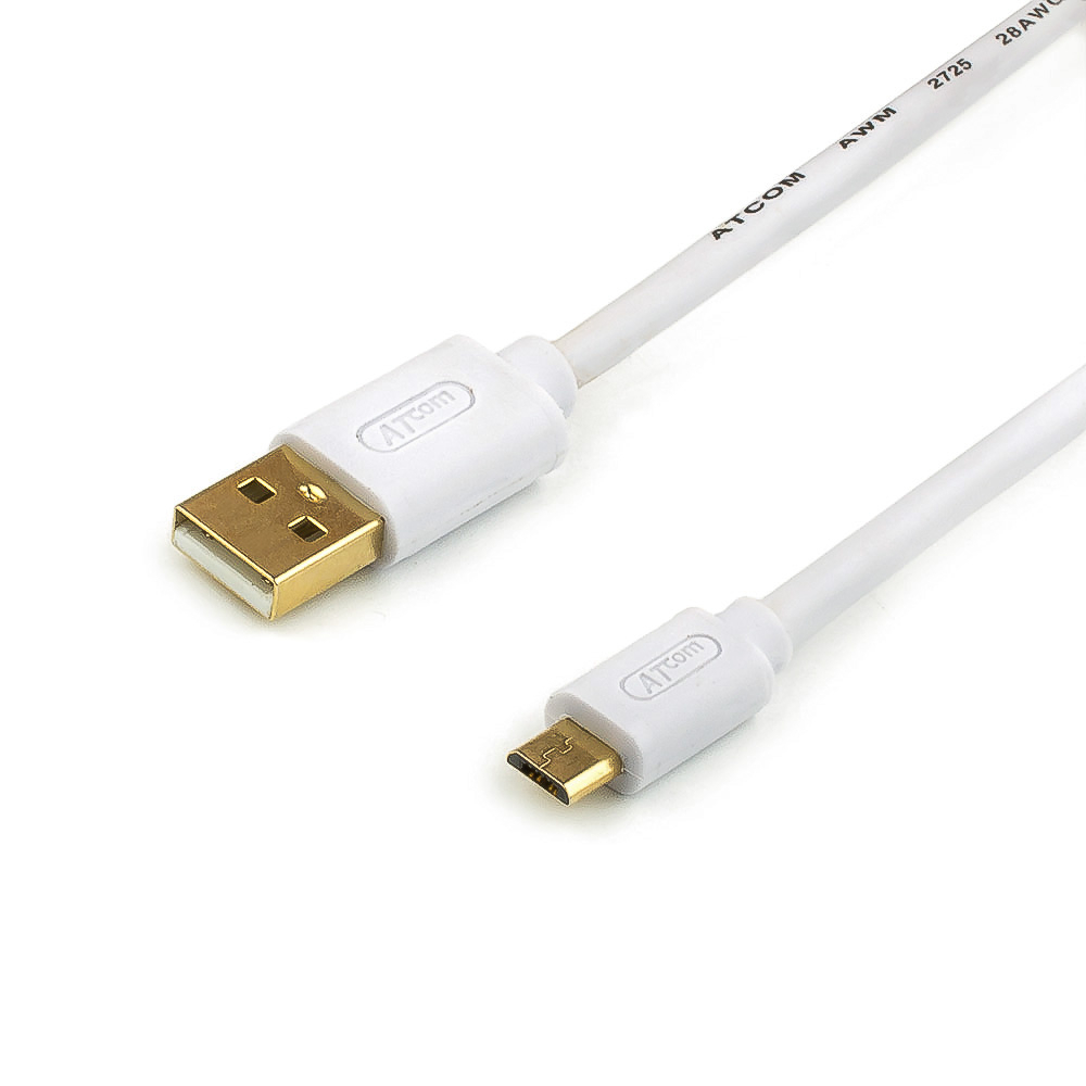 Кабель Atcom 1.8m USB(Am) - microUSB (AT9073) кабель atcom usb microusb otg 0 1м at3792