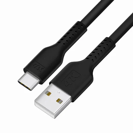 Кабель 4PH 0.5m TypeC, QC, черный (4PH-R90124)