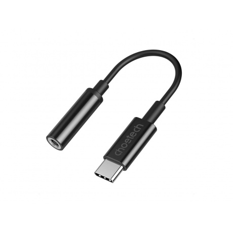 Аудио адаптер Choetech USB-C - AUX Jack 3.5 мм (f), цвет черный (AUX003) - фото 1